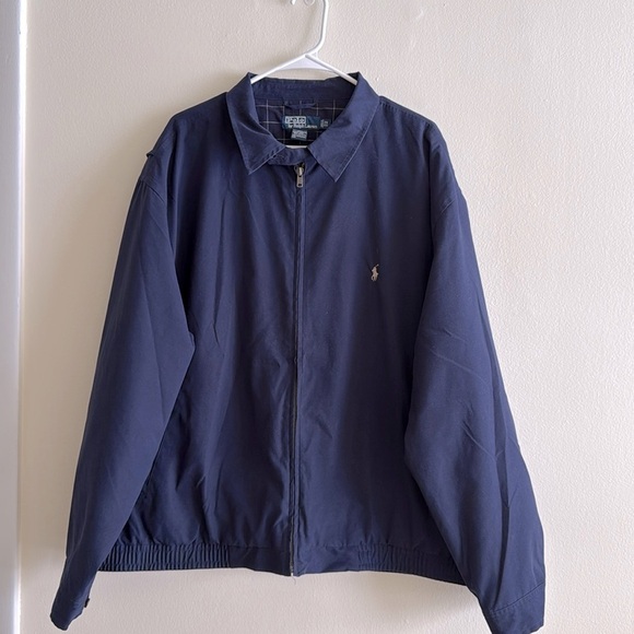 Polo Ralph Lauren Lightweight Windbreaker Jacket Refined Navy Zip Up Big/Tall - Picture 3 of 12